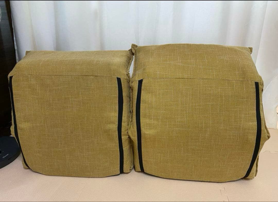 タンスのゲン　座椅子　2脚　イエロー