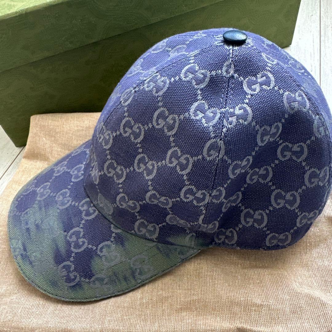 最終価格【汚れありを格安】GUCCI GGベースボールキャップ M 希少柄