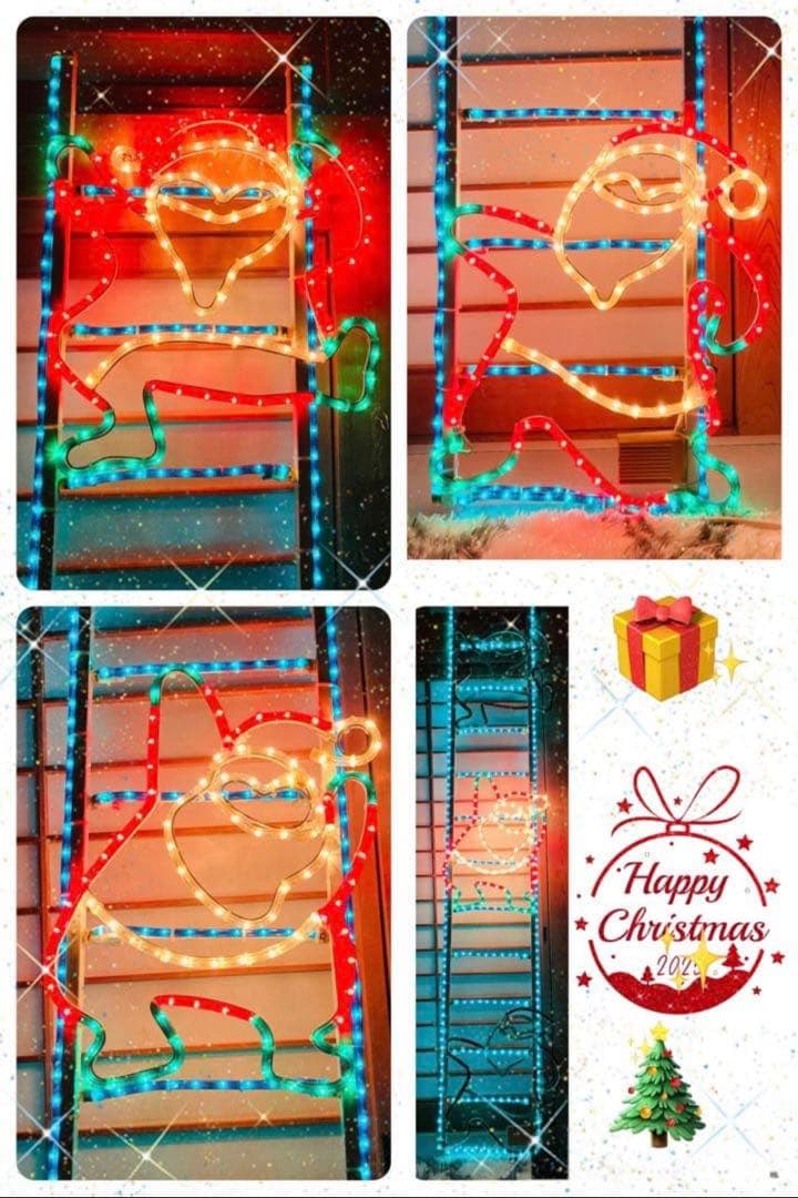 ✨ 特大サイズ はしごサンタクロース‼️ イルミネーション ライト ✨