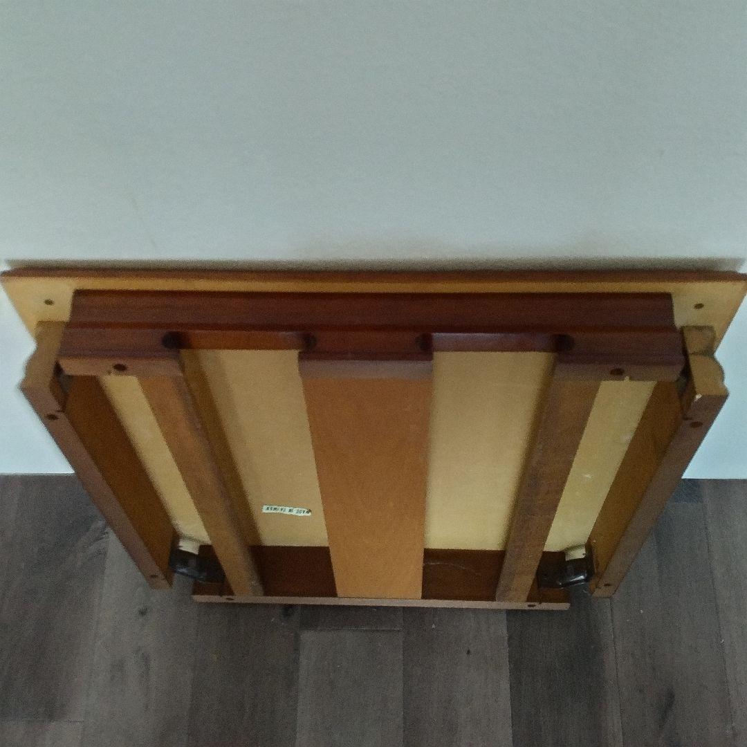 ✩アンティークテーブル ＋折り畳みテーブルセット　ダークブラウン　美品✩