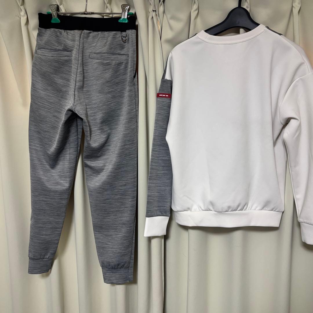 ◇andper se スウェットパンツ セットアップ　ダンボールニット