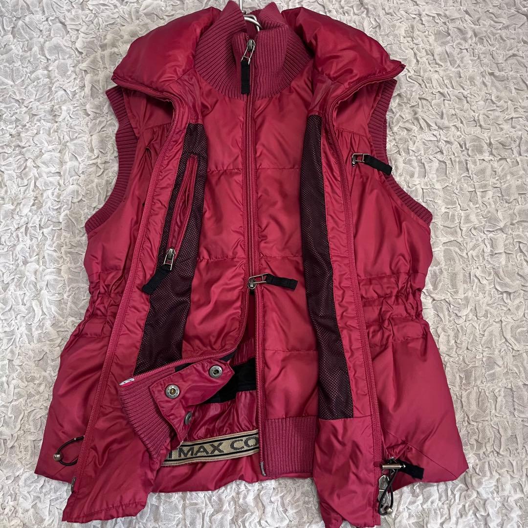 Lサイズ【SPORTMAX スポーツマックス コード】3way ダウンベスト 赤