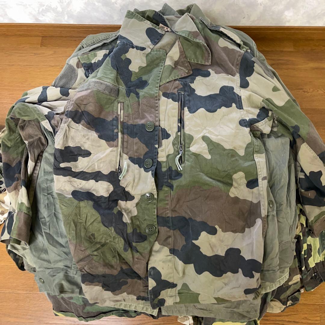e*a様 B ユーロ古着ミリタリー迷彩カモフラジャケットパンツ長袖類30着セット