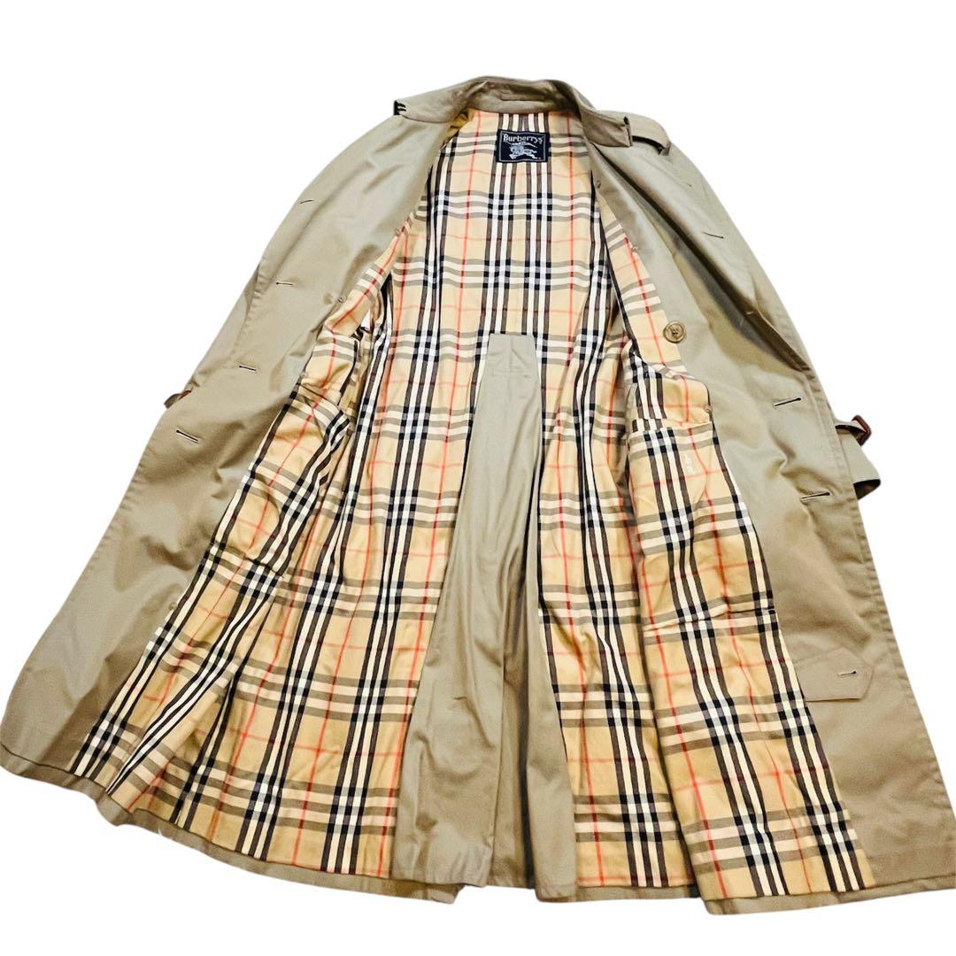【美品】バーバリー トレンチコート ベージュ 170 ビンテージ ノバチェック
