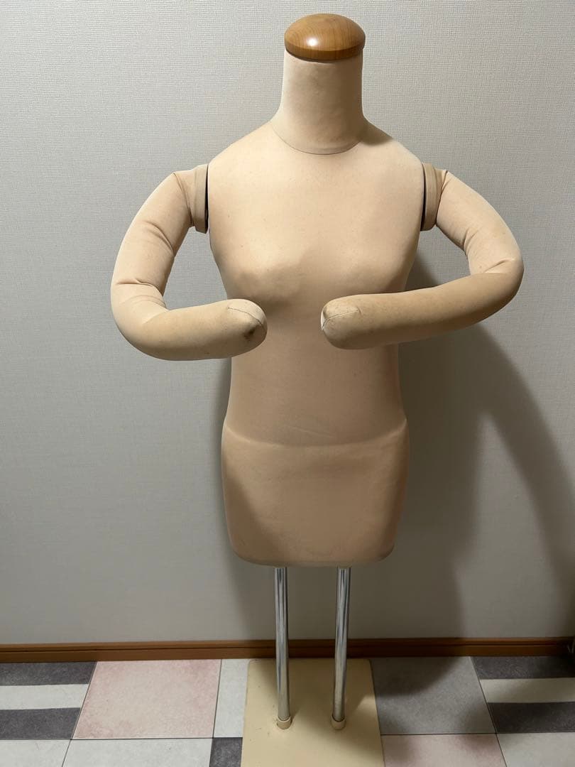 アーム付きトルソー　着付け練習用着付け 和装 高さ調整 腕付き マネキン