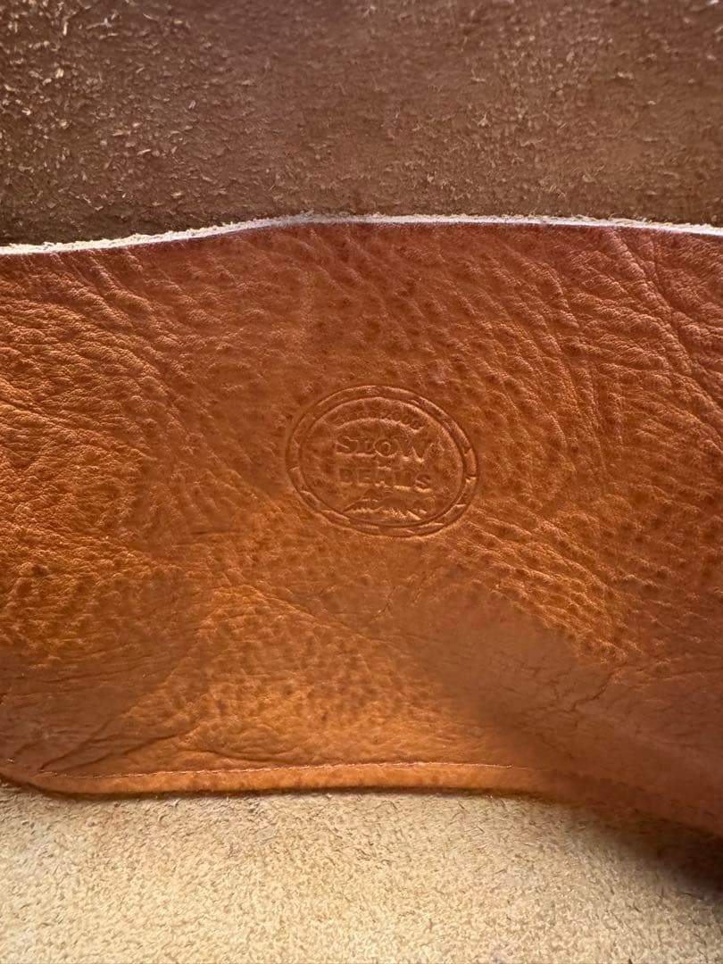 SLOW × BEAMS 別注レザートートバッグ