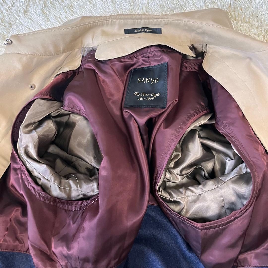 ＜100年コート＞スタンダードモデル ダブルトレンチコート　ベルト　ライナー