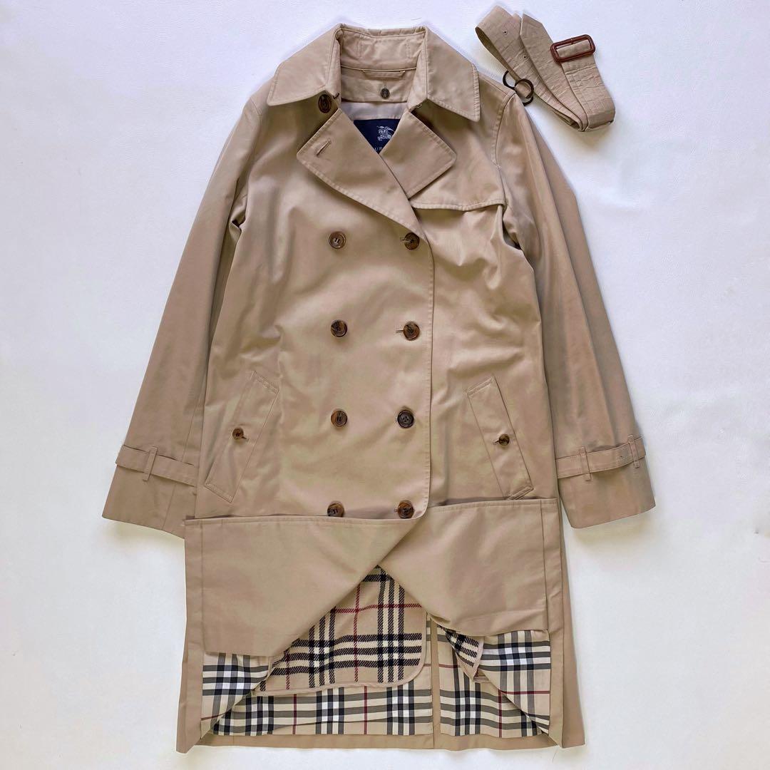 美品 バーバリーロンドン トレンチコート ライナー ハニー ノバチェック