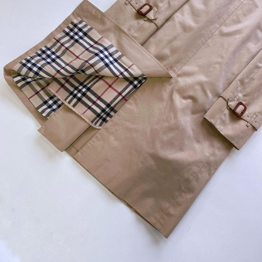 美品 バーバリーロンドン トレンチコート ライナー ハニー ノバチェック