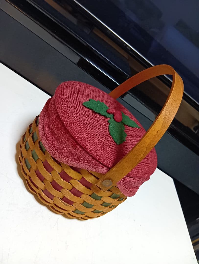 ロンガバーガーバスケット　クリスマスバスケット　アンティーク　かご