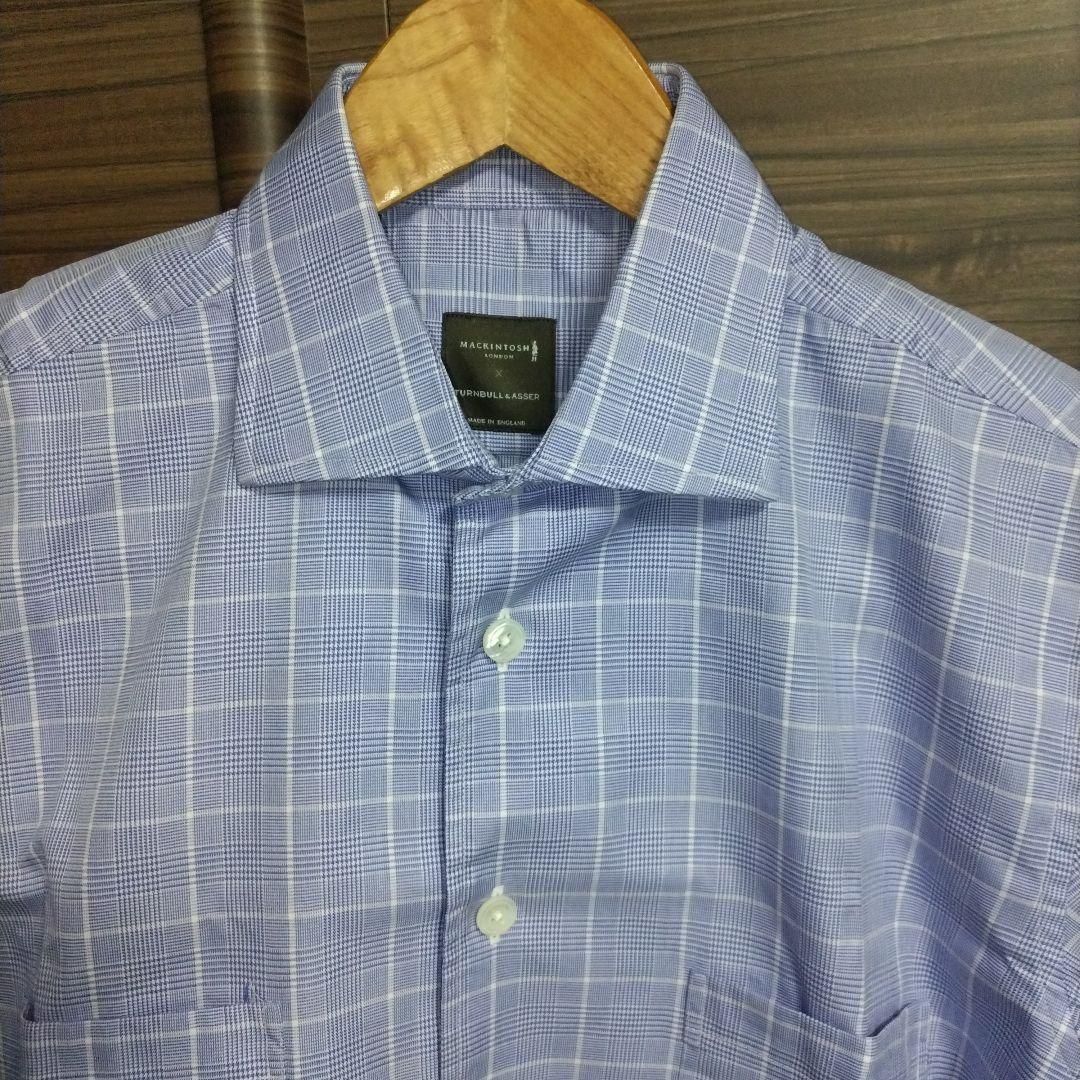 (1回使用)TURNBULL&ASSER ターンブル&アッサー 半袖シャツ S