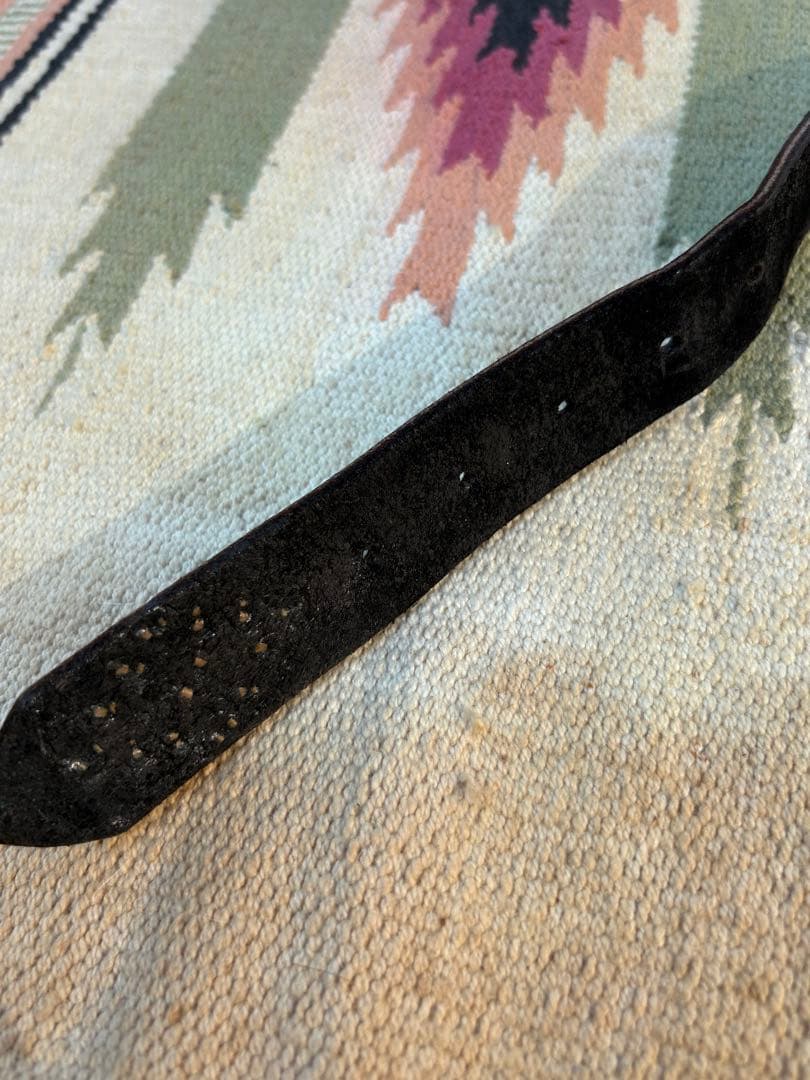 HIDE AND SEEK × HTC BLACKレザー スタッズベルト 36