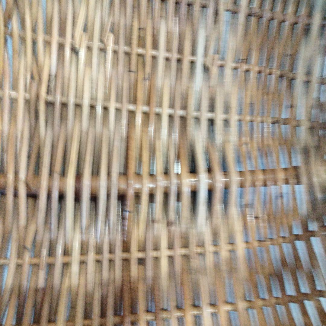 アンティーク　ナチュラル　大きなバスケット　籘かご