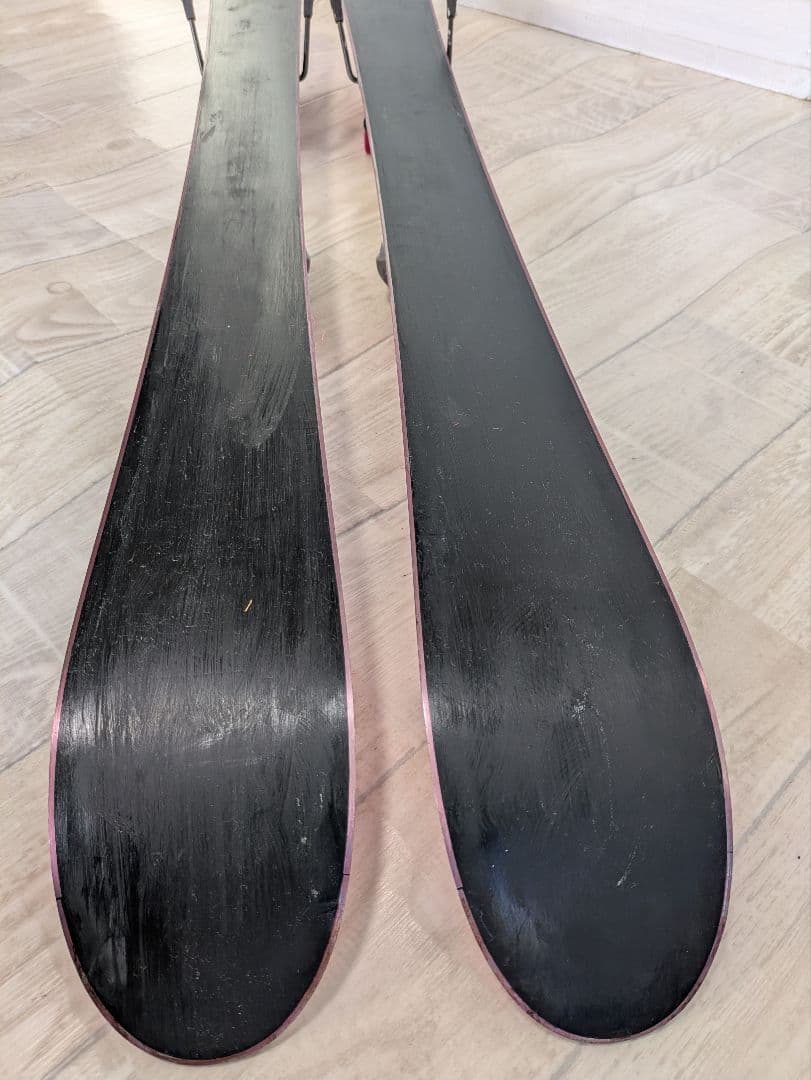 ジュニアスキー　KAZAMA スキー板 ✕ 靴 ✕　ストック　３点セット ピンク