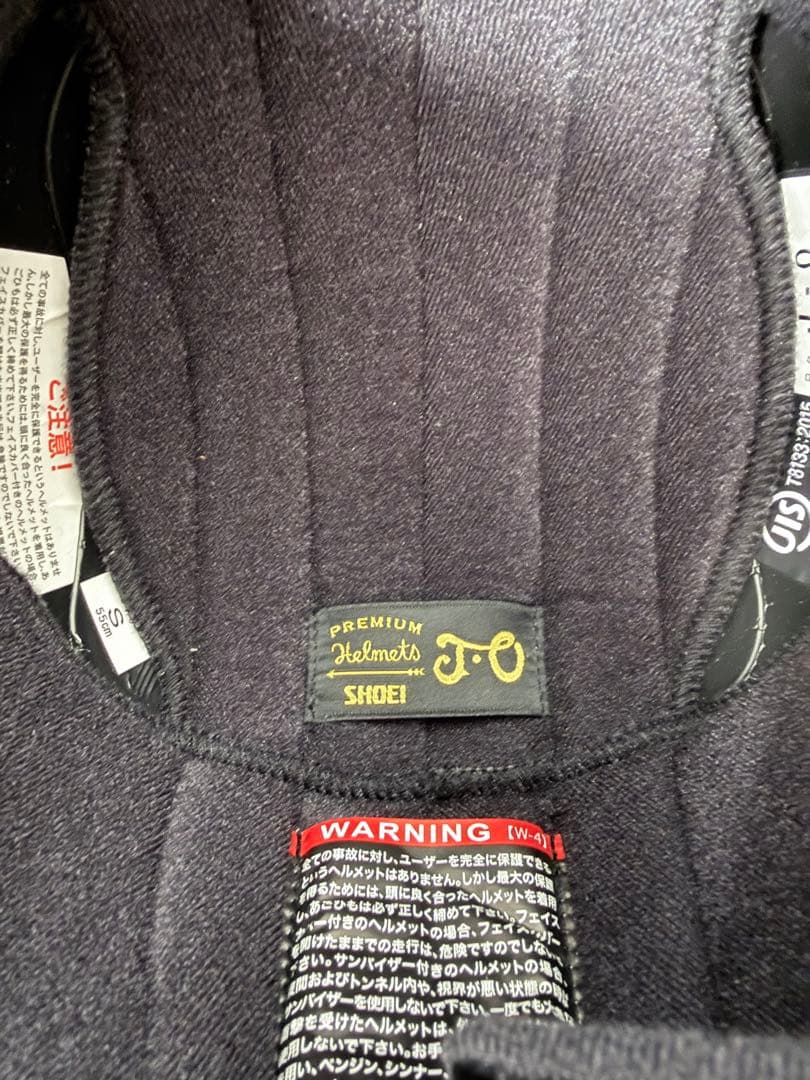 SHOEI J•O キャブレター マットブラック／オレンジ Sサイズ