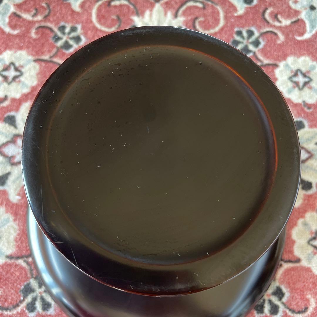 漆器　高台皿　蒔絵　金彩　木箱付き