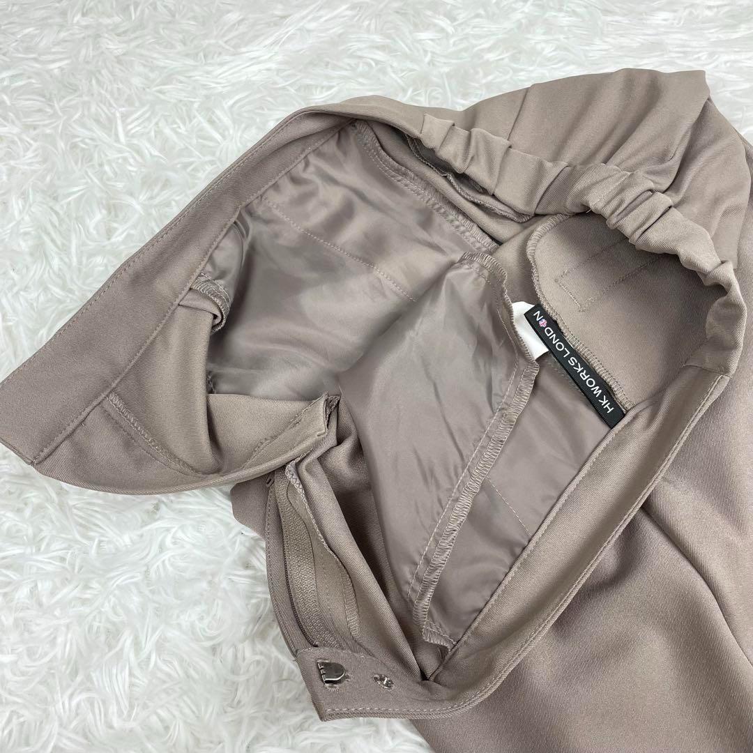 超極美品✨エイチケーワークスロンドン✨XL✨ノーカラーセットアップ✨セレモニー茶