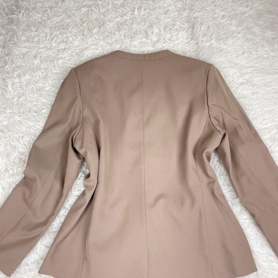 超極美品✨エイチケーワークスロンドン✨XL✨ノーカラーセットアップ✨セレモニー茶