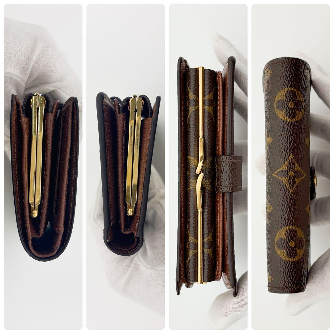 新型★超美品★ルイヴィトン ヴィエノワ モノグラム 二つ折り財布 がま口財布