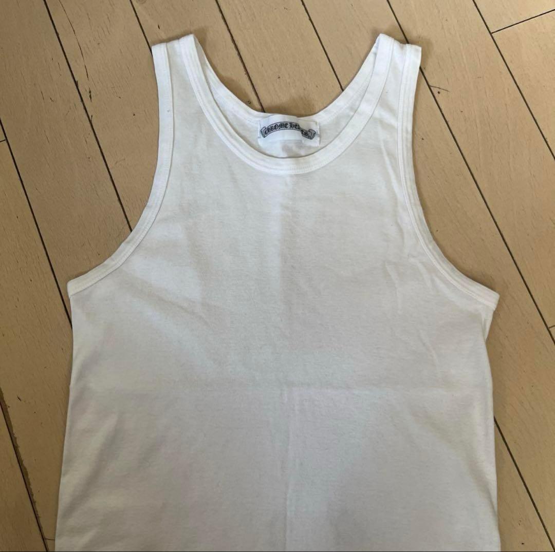 クロムハーツ×グンゼ　ホワイトタンクトップ コットン　M