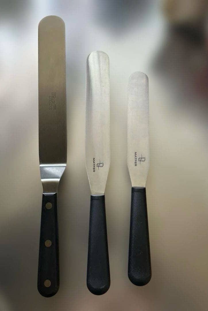 製菓用スパチュラ3本セット　マトファー　シェフイノックス　パレットナイフ