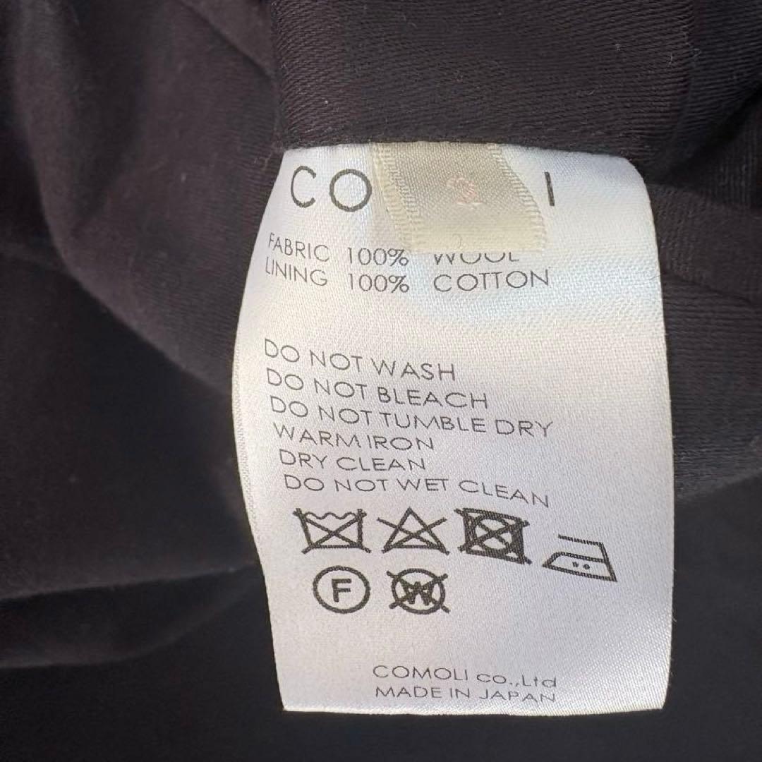 COMOLI コモリ 18AW ウール ショールカラーコート サイズ2