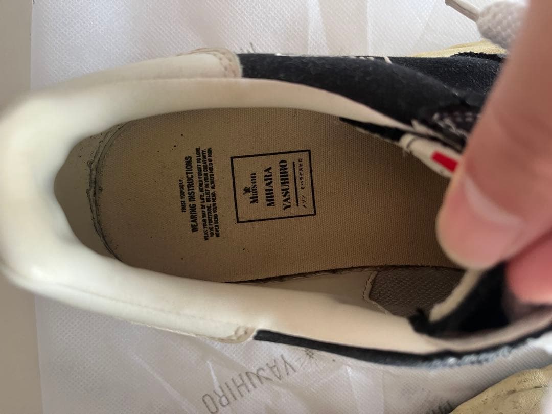 Maison Mihara Yasuhiro スニーカー ブラック/ホワイト