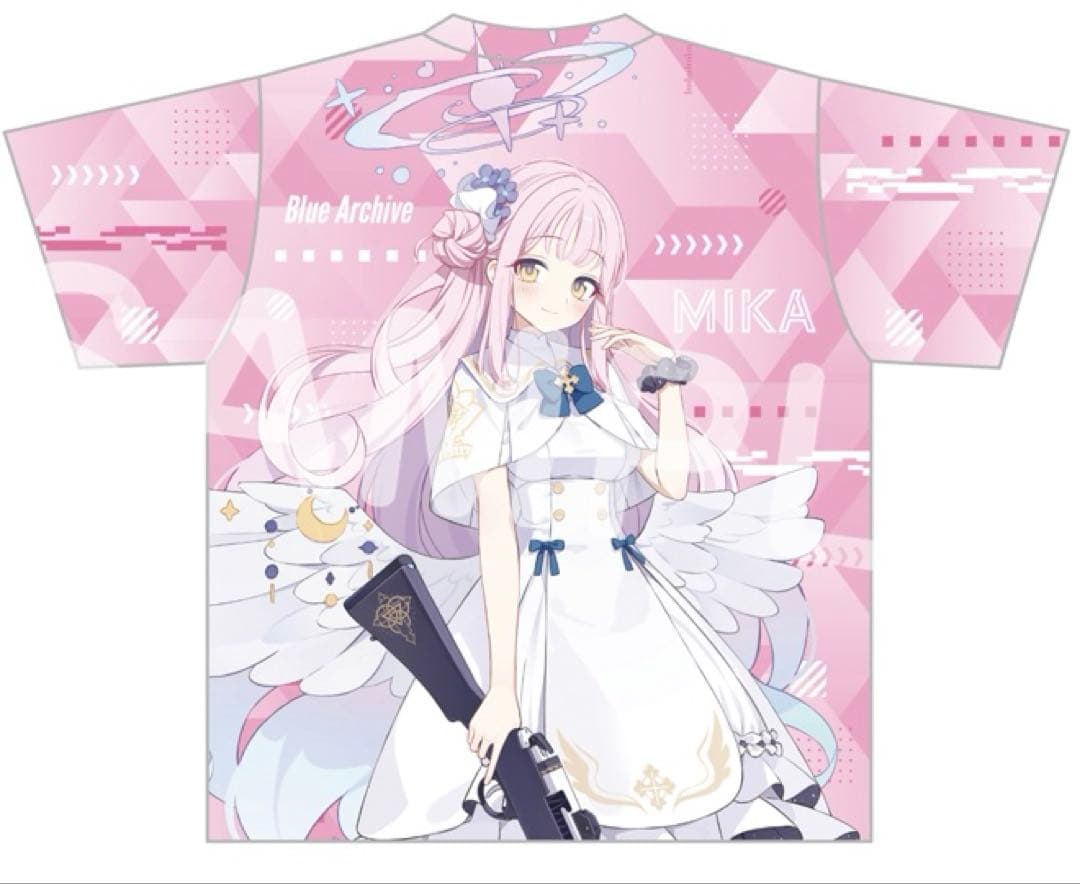 ブルアカ ミカ　聖園ミカ　フルグラフィックTシャツ Lサイズ
