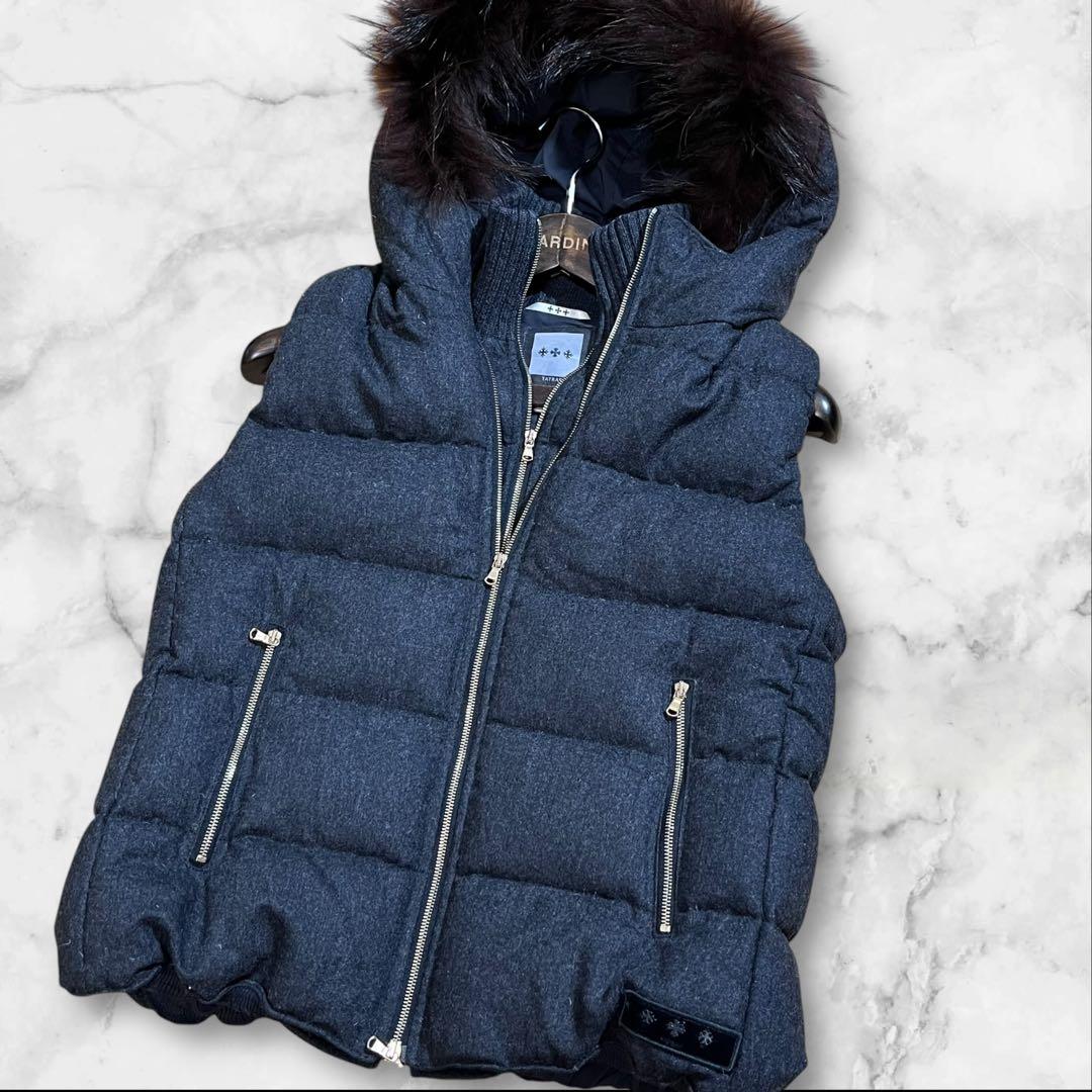 美品✨タトラス　TATRAS サイズ2 ダークグレー　カシミヤ　ファー2way