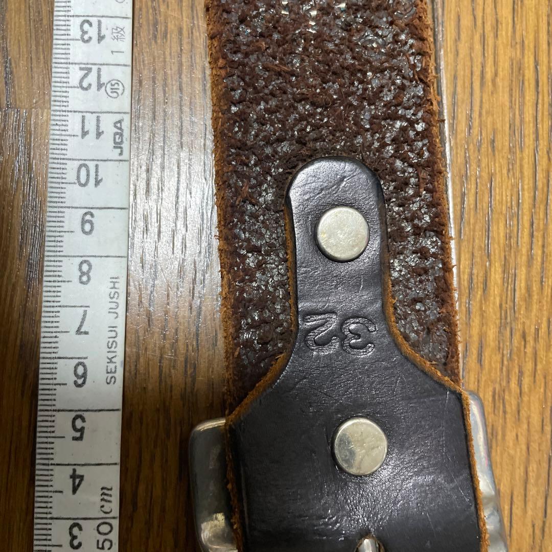 H T Cスタッズベルト　サイズ32 ブラック