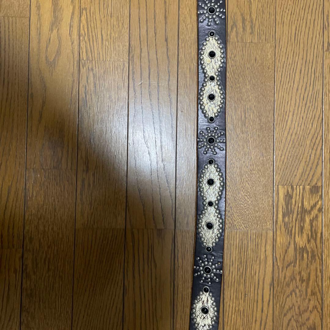 H T Cスタッズベルト　サイズ32 ブラック