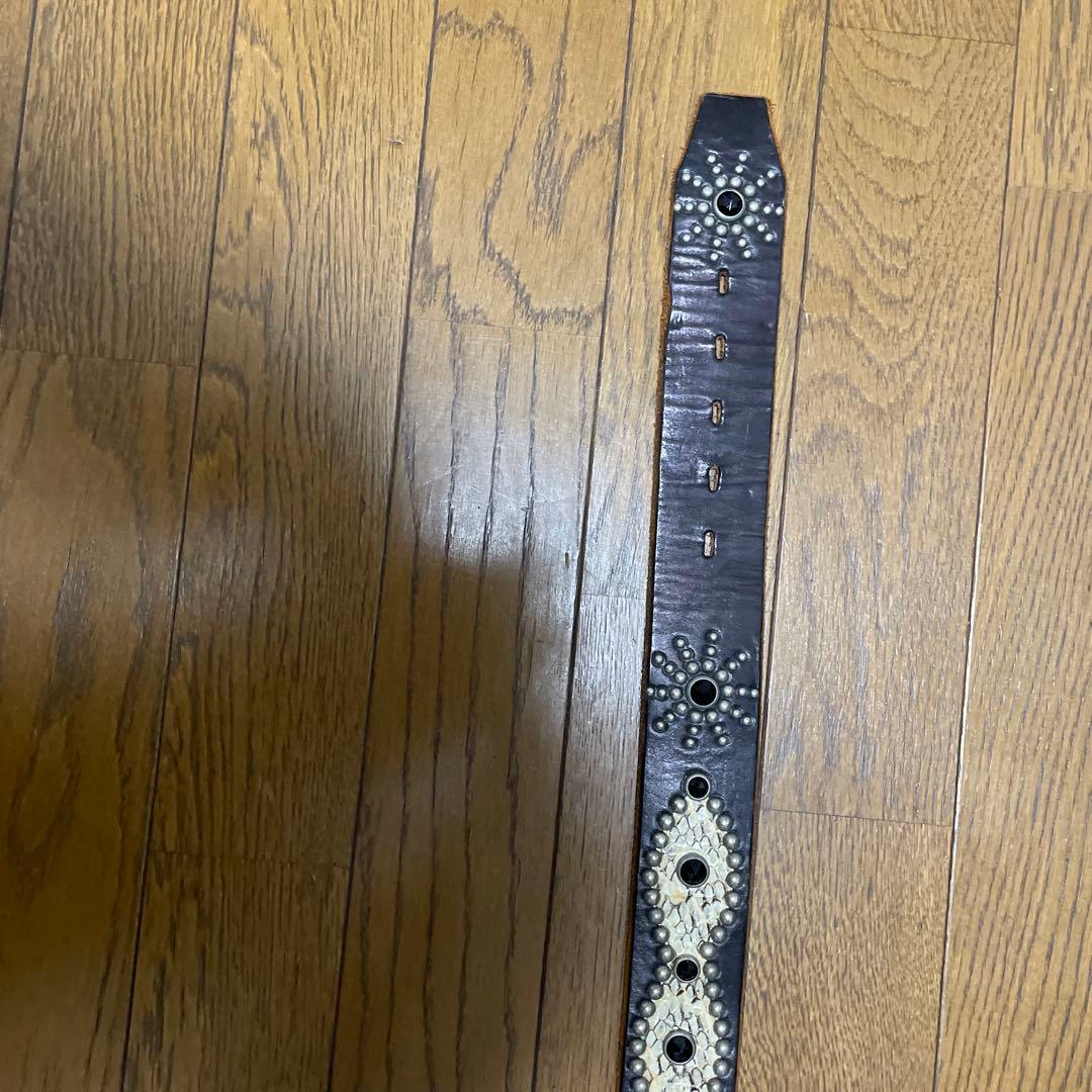 H T Cスタッズベルト　サイズ32 ブラック