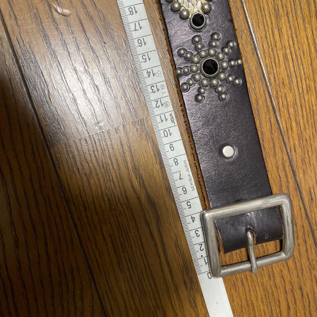 H T Cスタッズベルト　サイズ32 ブラック