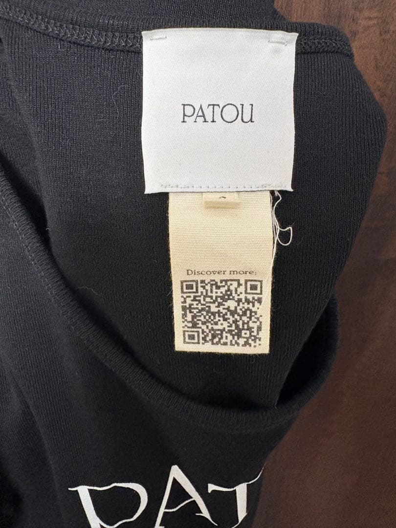 PATOU パトゥ オーガニックコットン タンクトップSサイズ ブラック
