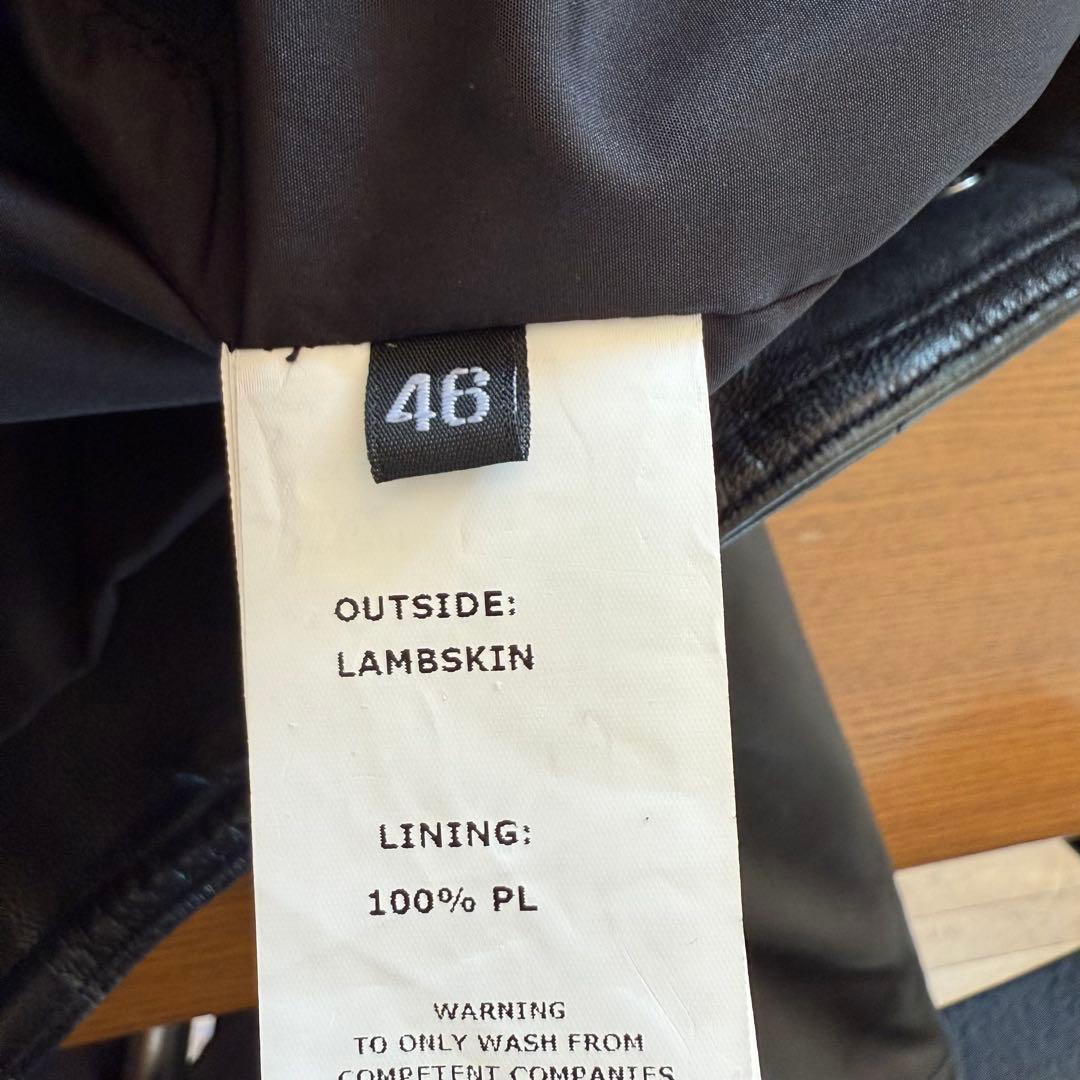 タ*カ様 EMMETI JURI ユリ 羊革 ラム レザー シングルライダースジ