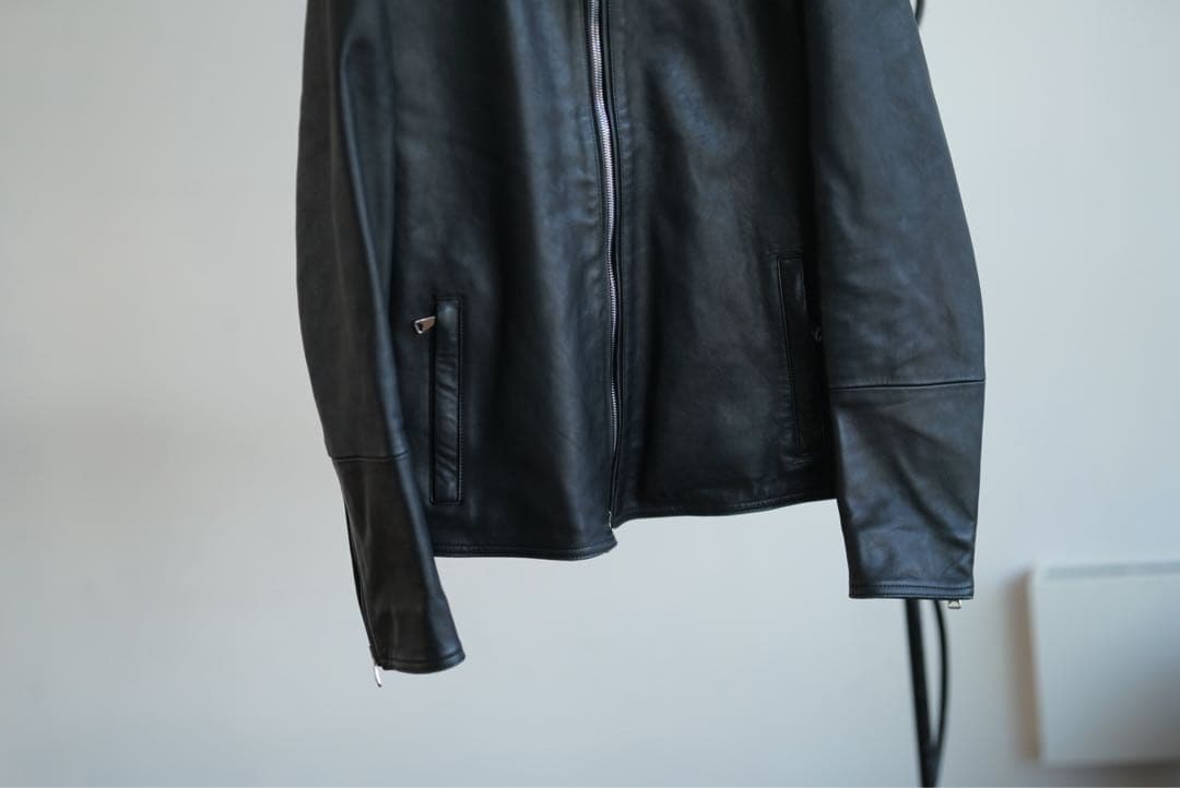 タ*カ様 EMMETI JURI ユリ 羊革 ラム レザー シングルライダースジ