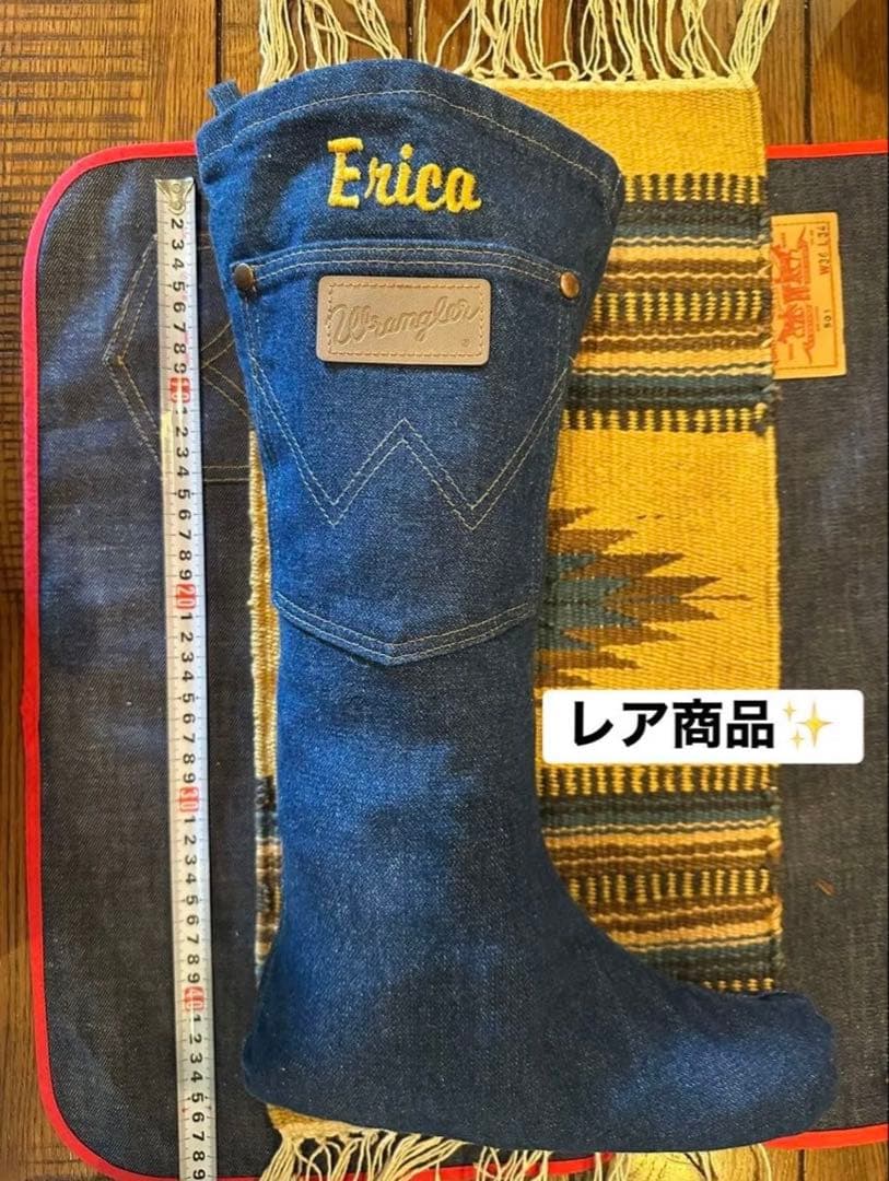ビンテージ ラングラー ソックス デニム インテリア 刺繍