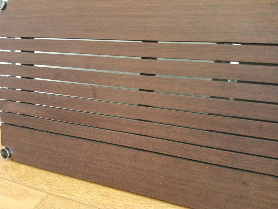 エレクター ブランチシェルフ 1200×450 ダークブラウン 2枚+キャスター