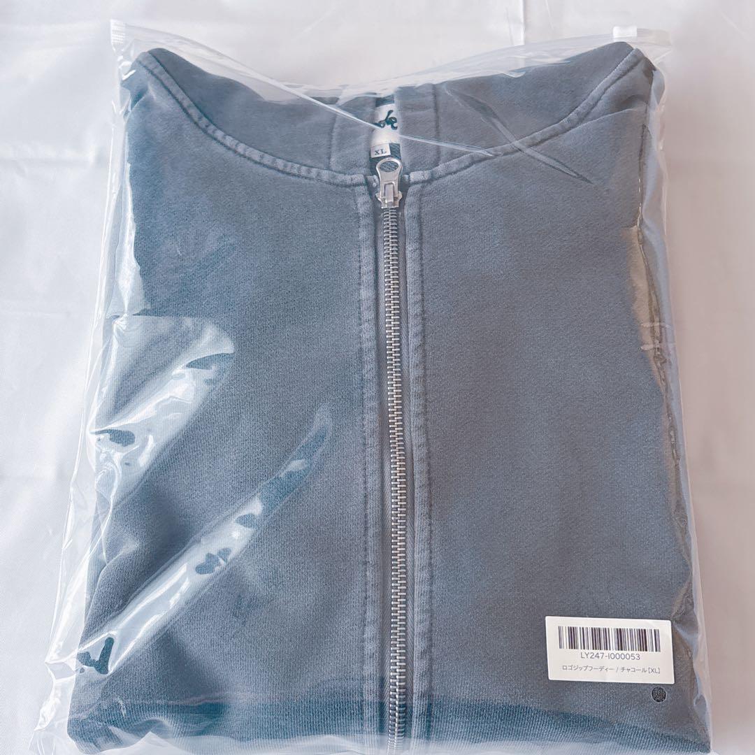 らっだぁ ロゴジップフーディー チャコール