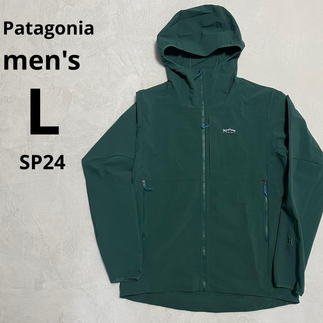 Patagonia R1 テックフェイス・フィッツロイ・トラウト・フーディ