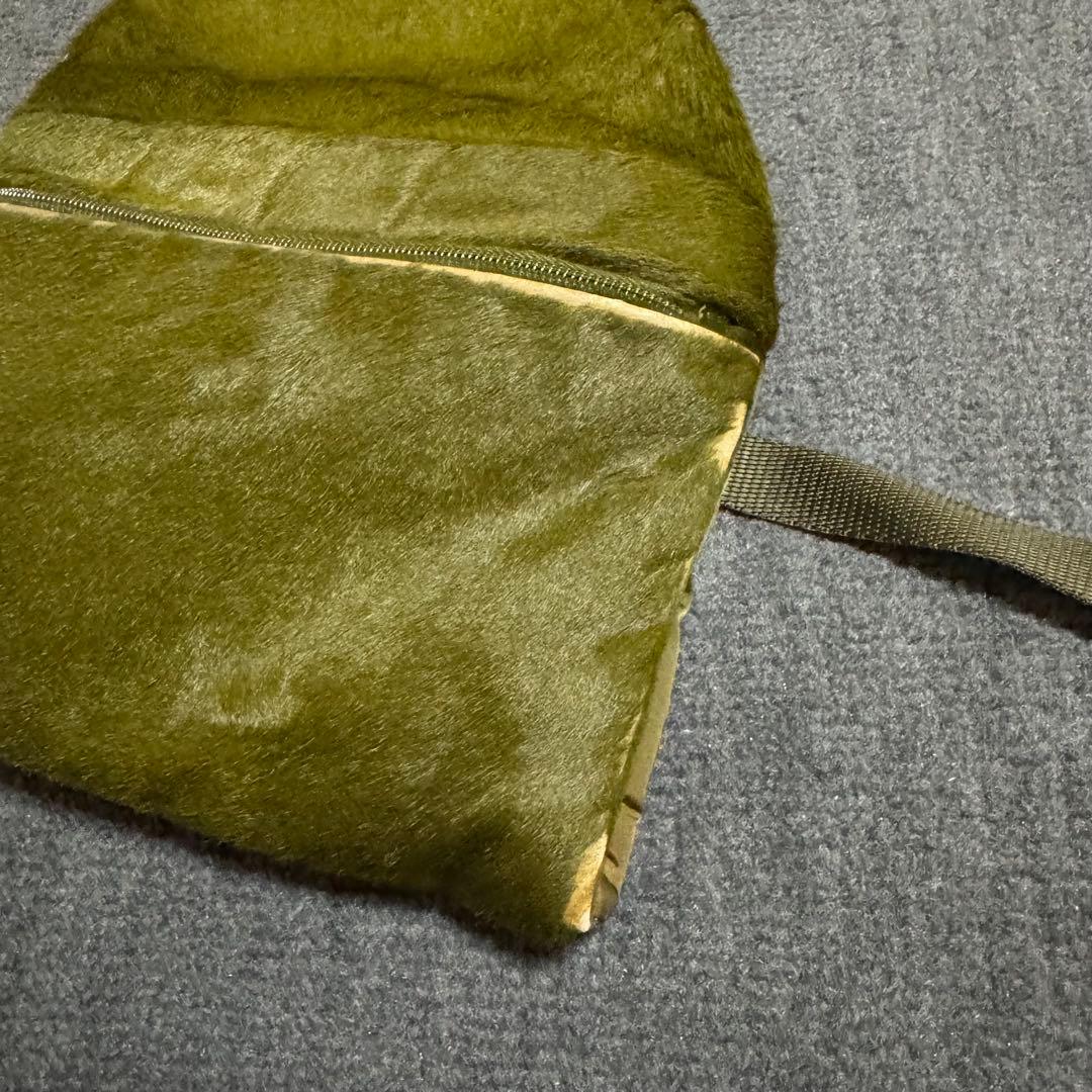 PRADA プラダ ボディバッグ ハラコ グリーン ショルダーバック ファー