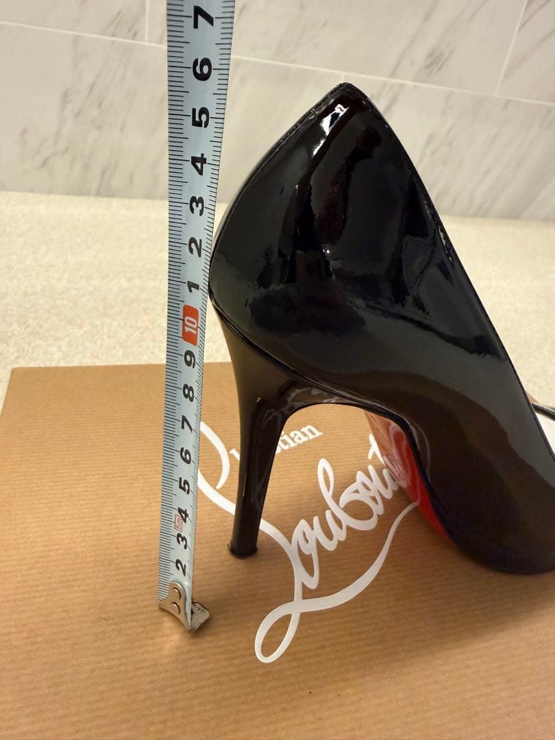 極美品Christian Louboutin ブラック ハイヒールサイズ22.5