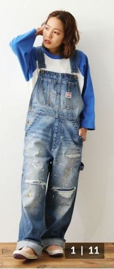 WEB限定完売品!! リペア ペイントオーバーオール