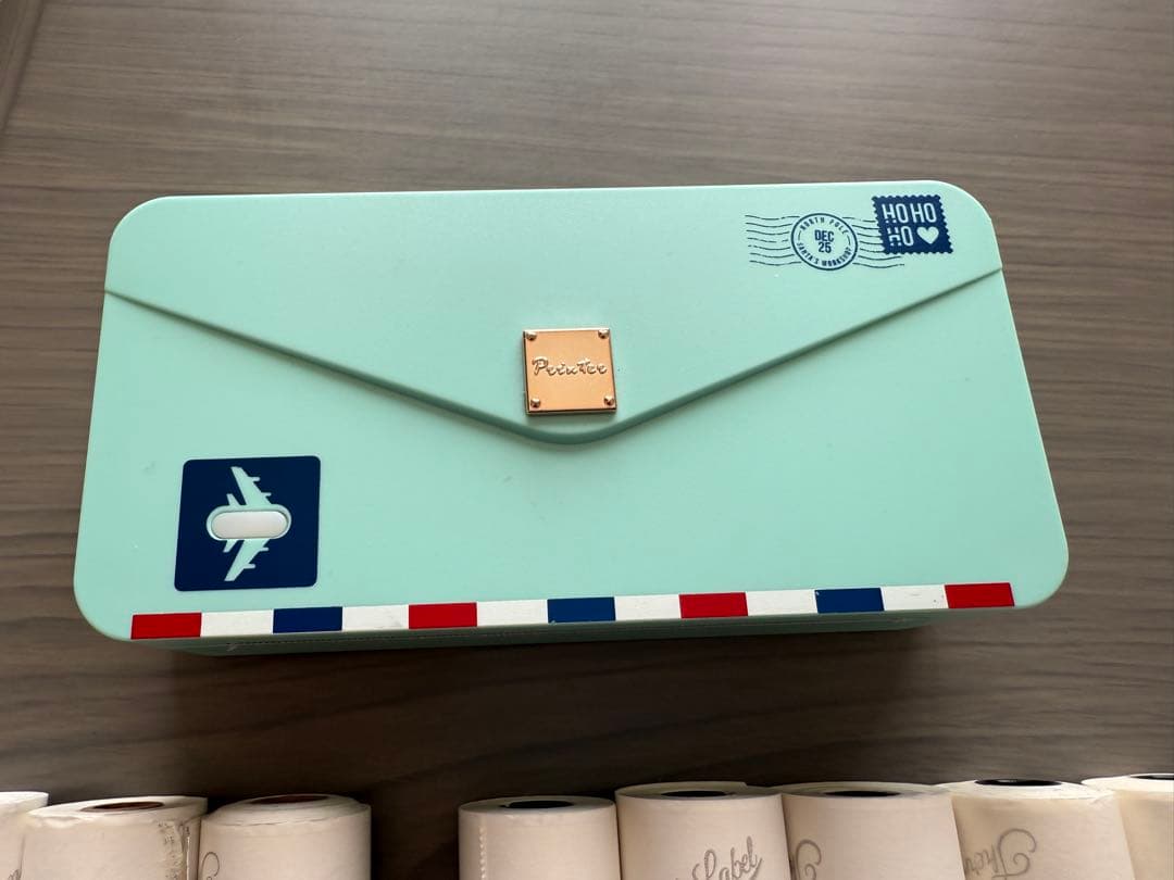 pmo M04AS ミニサーマルプリンタ　テープ多数セット