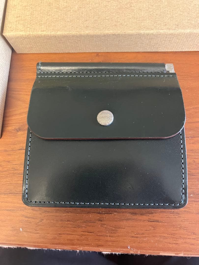 GANZO エイボン マネークリップ　グリーン