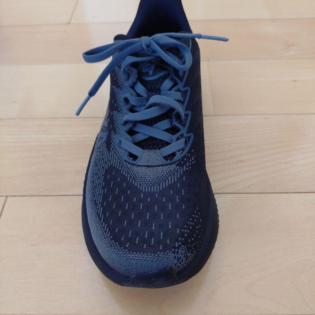 HOKA MACH6 マッハ6 オールブラック25.5cm