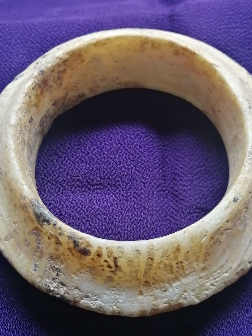 ★古墳初期『玉石垂飾輪』出土品。玉石　230g　埋蔵文化財　非常に貴重なものです