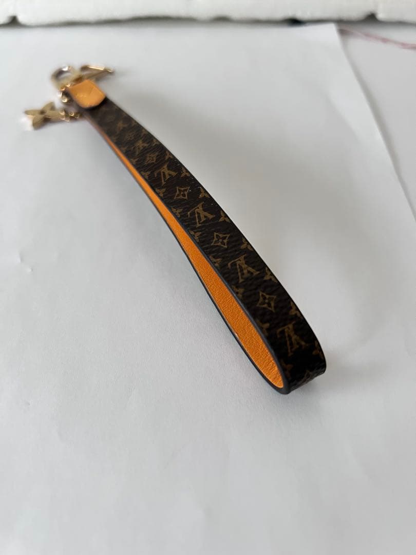 Louis Vuitton ルイヴィトン　キーホルダー ストラップブラウンレザー