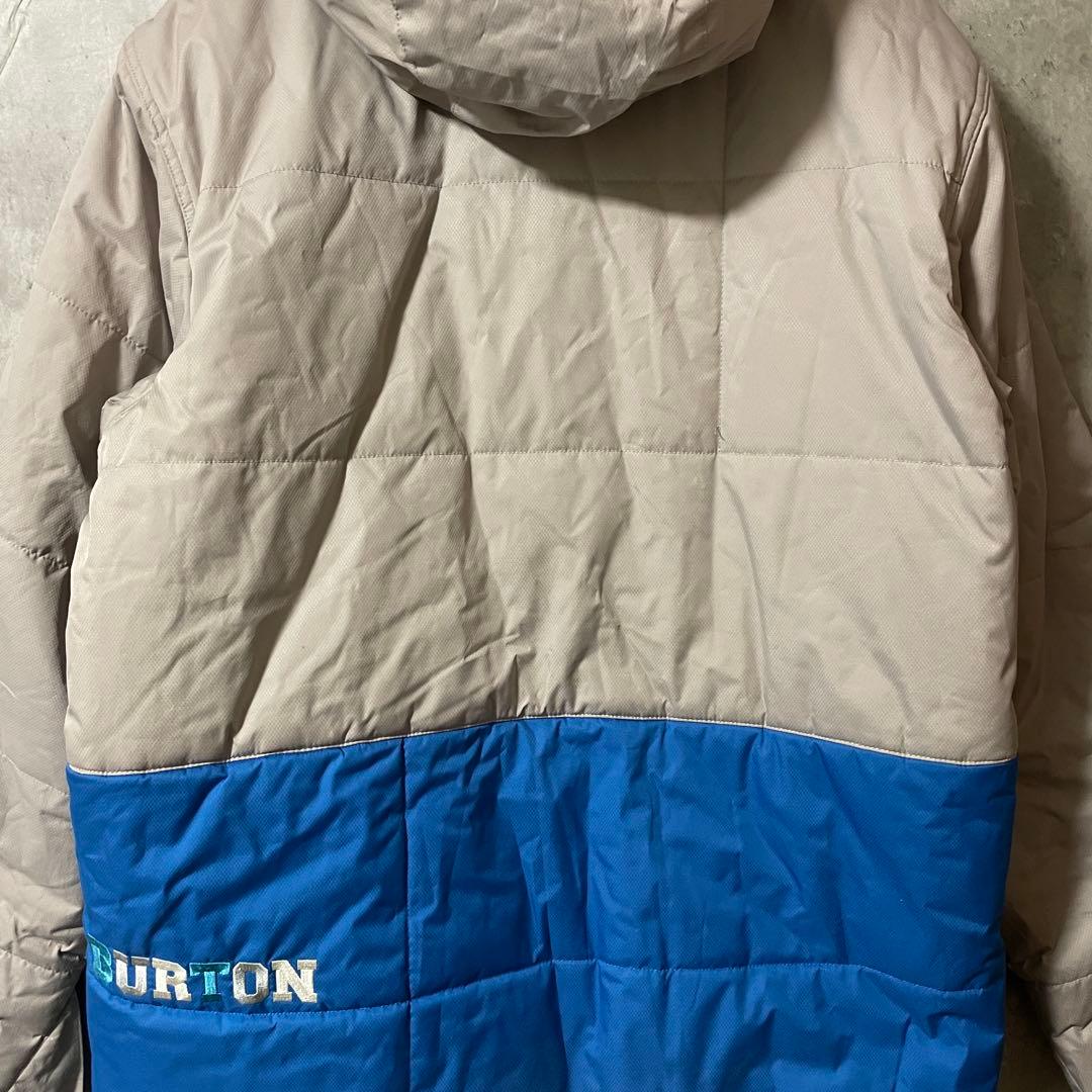 Burtonバートンスキーウェアスノーボードジャケットパーカーフード付灰色グレー