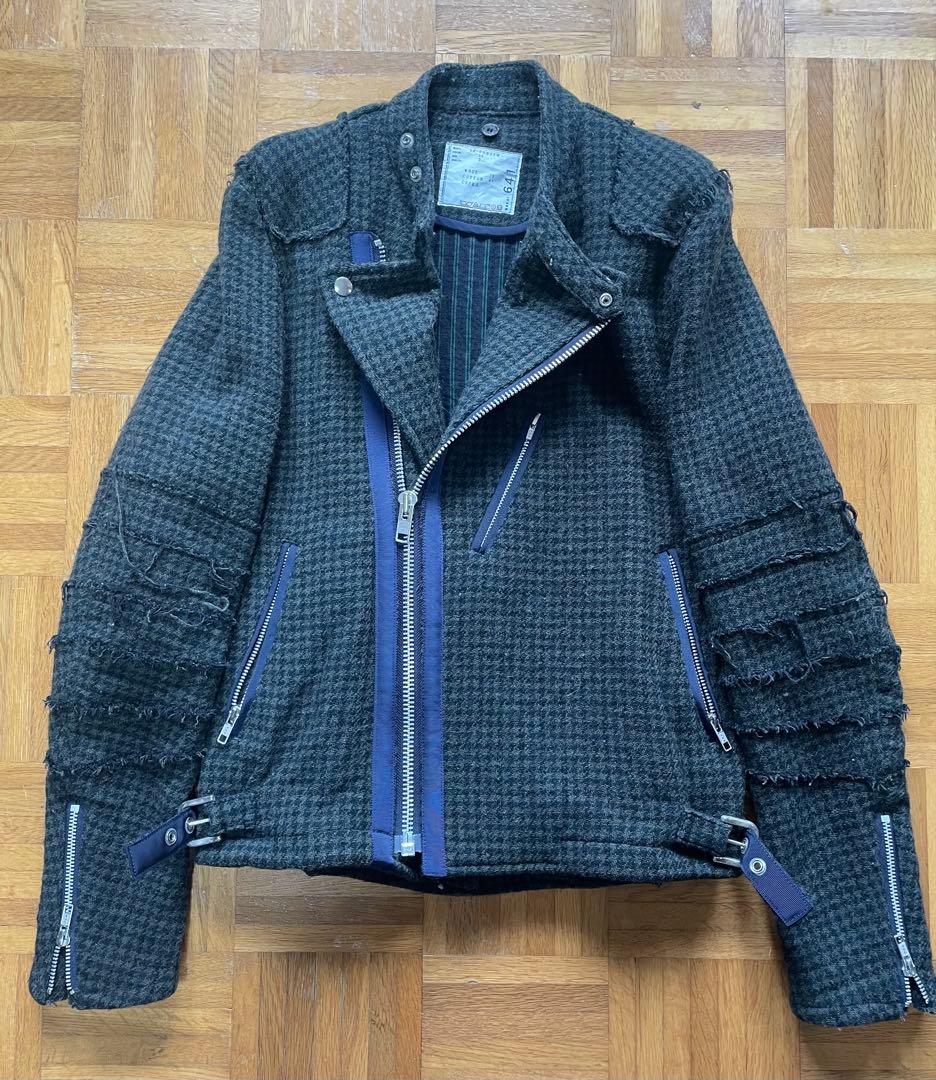 【最初期レアアイテム】sacai 14AW ウールライダースジャケット 2